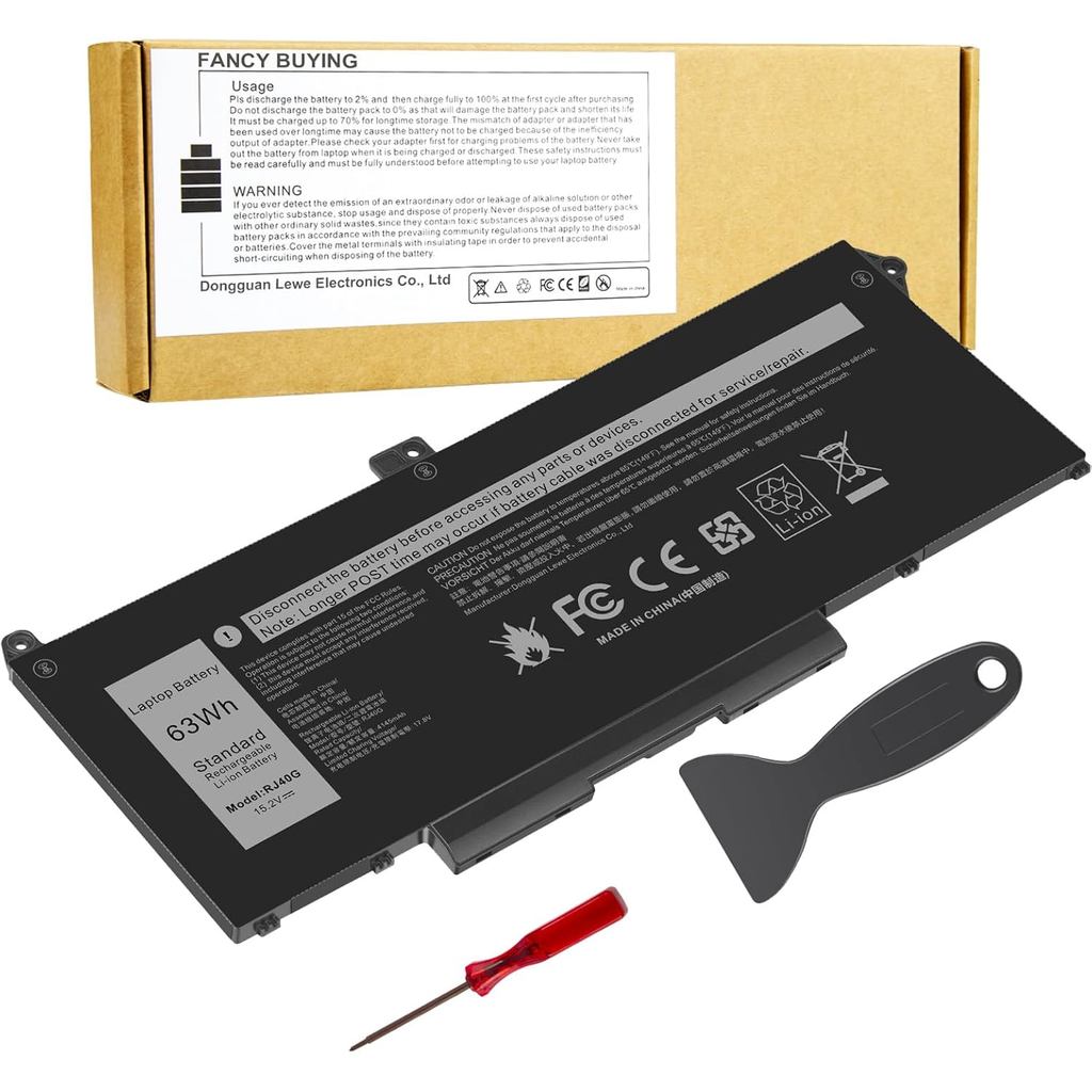 แฟนซีซื้อ RJ40G แบตเตอรี่แล็ปท็อปสําหรับ Dell Latitude 14 5420 Latitude 15 5520 Precision 15 3560 Se