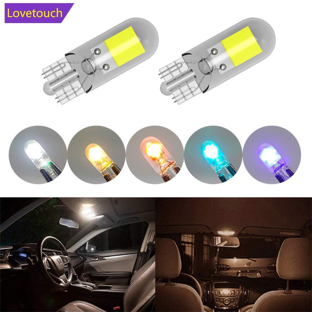 LOVETOUCH 2 ชิ้น W5W LED T10 COB อัพเกรด Pop รถหลอดไฟ High Bright ไดรฟ์ฟรี Wedge Dome อ่านโคมไฟ 12 โ