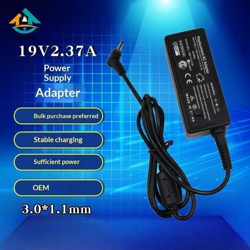 Fengjue 1 ชุด 19V 2.37A 45W แล็ปท็อปสําหรับ Travelmate P214 TMP214-52 P214-53 P214-54 P215-52 A314-3