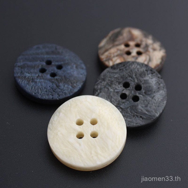 สูทแจ็คเก็ตพลาสติกเงาด้าน ปุ่มสี่ตาแบบtwist VE5F