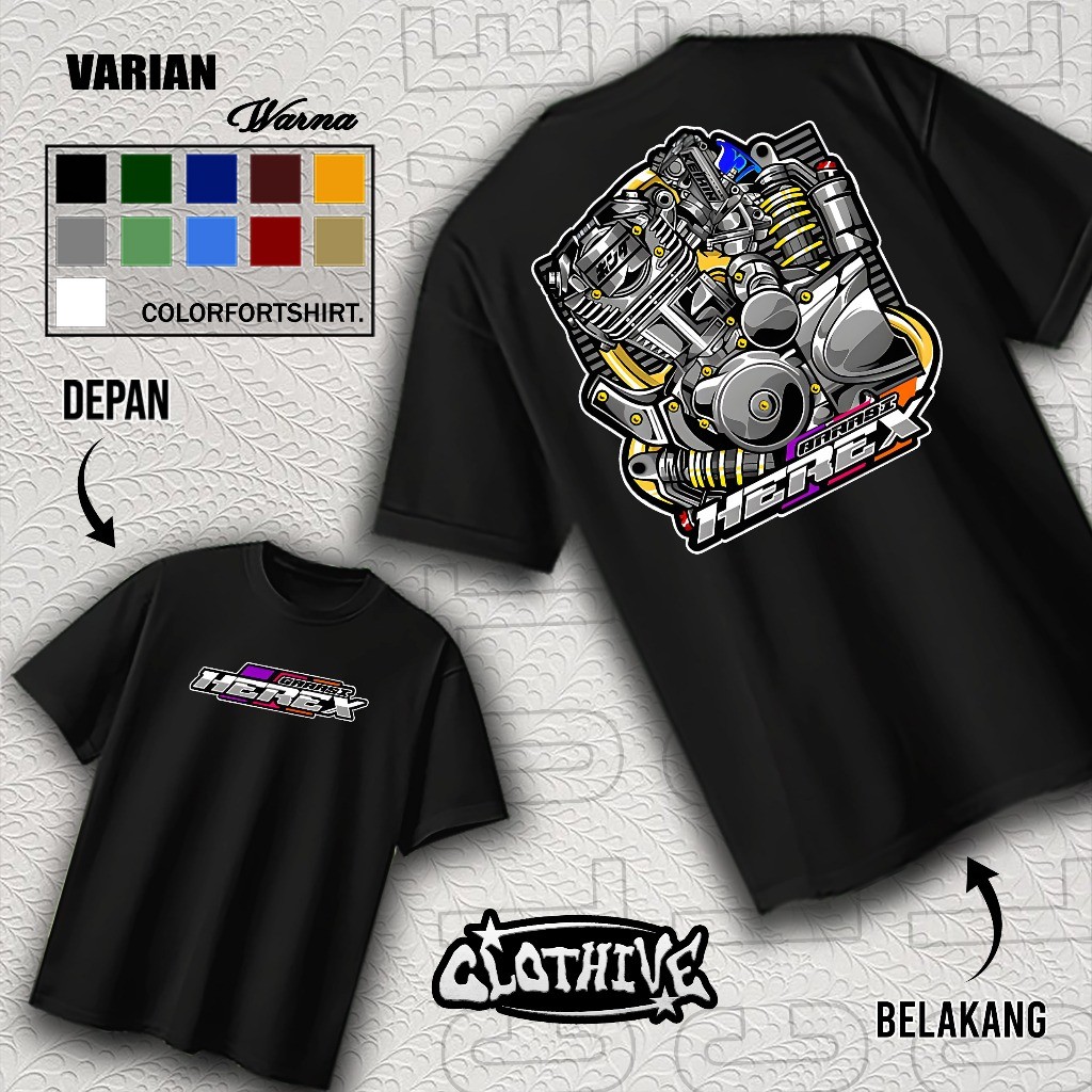 เสื้อยืด HEREX GARAGE RACING - เสื้อยืด HEREX GARAGE สําหรับผู้ชายและผู้หญิง - ใหม่ล่าสุดและ