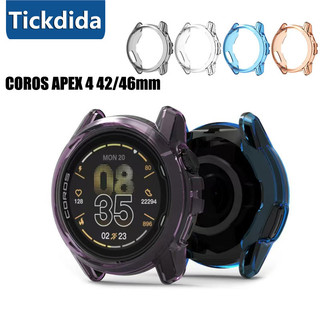 กรณีสําหรับ COROS APEX 4 42/46 มม.สมาร์ทนาฬิกา Protector กรอบ Soft Crystal Clear TPU สําหรับ COROS APEX4 ฝาครอบ