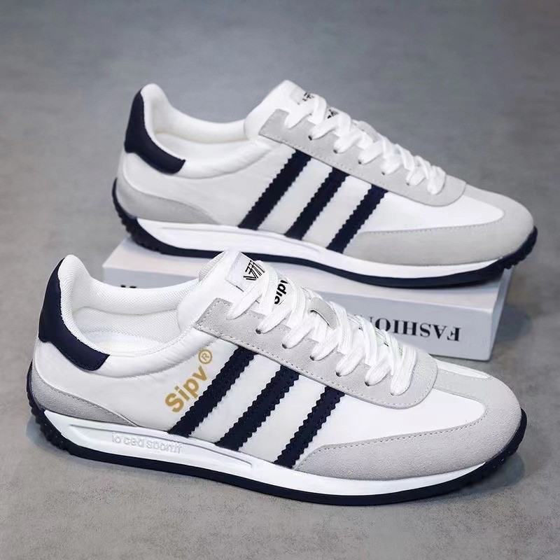 22 ฤดูใบไม้ผลิฤดูร้อนผู้ชายรองเท้า Forrest Gump รองเท้าเยาวชน All-Match แฟชั่นรองเท้าอินเทรนด์ Soft-Soled กีฬารองเท้าสีขาว MPMQ