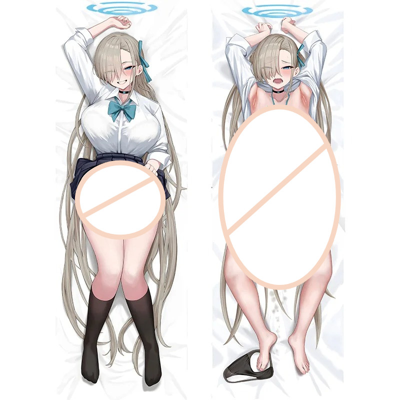 อะนิเมะ dakimakura Blue Archive Asuna‌‌ ทําเอง ปลอกหมอนบ้านส่วนบุคคล