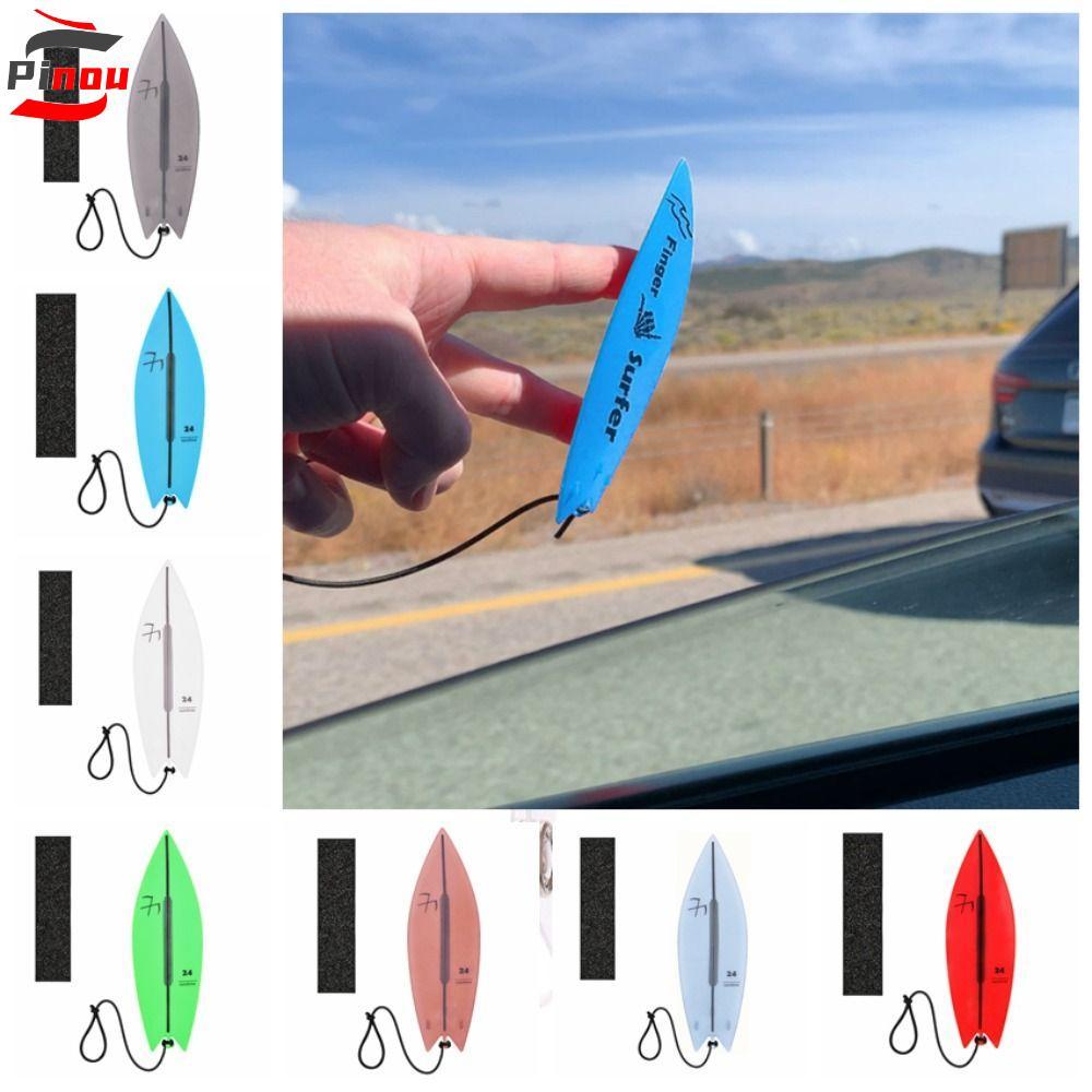 PINOU Finger Surfing, ABS Mini Finger Surfboard, Party Favors Surfers Finger Toy ของขวัญสร้างสรรค์