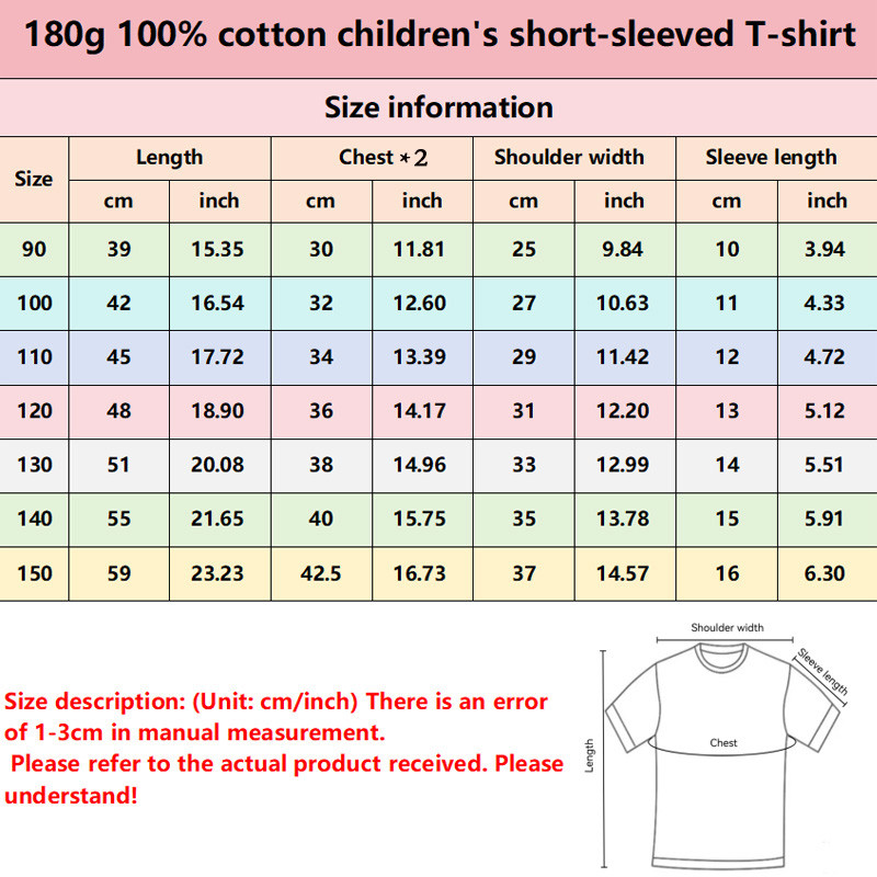 เสื้อยืดสำหรับวันเกิด ผ้าฝ้ายแขนสั้น ลายการ์ตูน เหมาะสำหรับเด็กและผู้ใหญ่ในหน้าร้อน - รูปที่ 7