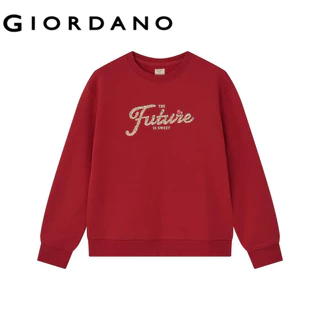 GIORDANO เสื้อสเวตเตอร์ผู้หญิง Women's Boyfriend Sweatshirt 05395606