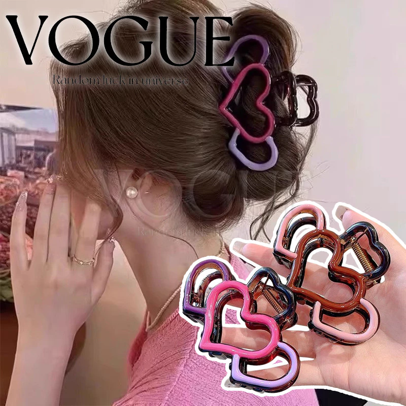 Vogue🌟พร้อมส่ง🌟 กิ๊ฟหนีบผม ลายหัวใจ แฟชั่นใส่สบายหัว ลายน่ารักเบาสบาย (VO-72)