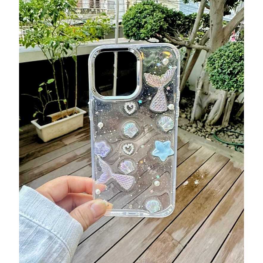 0631 VVV CASE LUXURY 3D SILVER GLITTER RENO 7 8 7Z 5 6 12F 13F 11F 14F 8T NARZ0 REALME C53 C51 C61 N