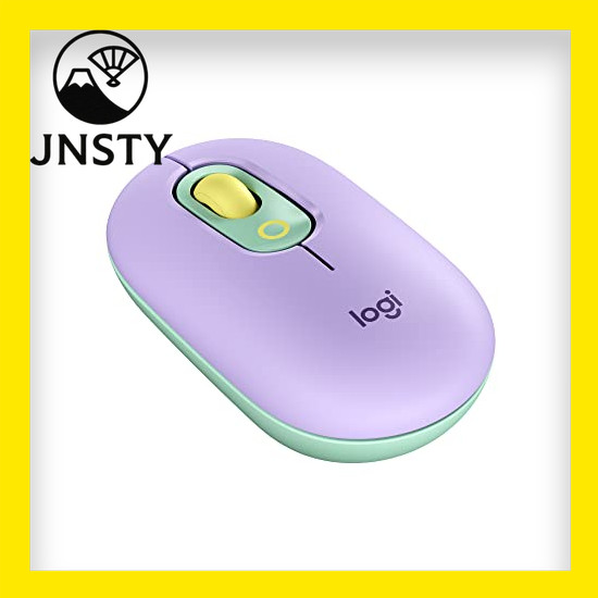 【Direct From Japan】 Logitech POP MOUSE M370PL Quiet Wireless Mouse Wireless Bluetooth Logi Bolt Unifying Non-Compatible Symmetrical windows mac iPad Chrome OS Surface Mouse Scroll Wheel Wireless Mouse Quiet Mouse Purple M370 Domestic Authorized