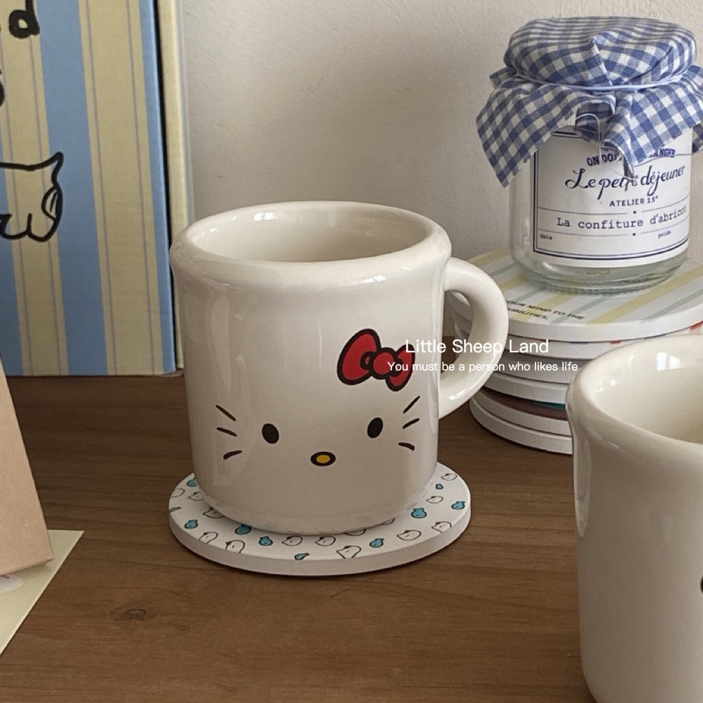 แก้วมัค แก้ว แก้วกาแฟ มีที่จับ รูปmiffy &kitty 350ml สำหรับร้านกาแฟ ราคา ถูกที่สุด ดีลบีเคเค แกลเลอรีภาพที่ 8