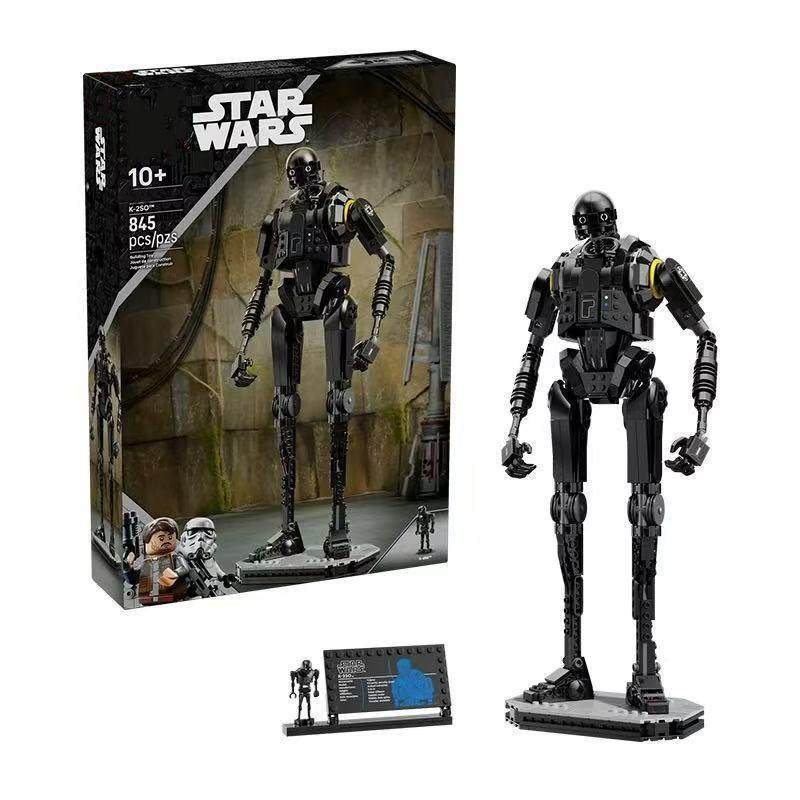 Zettonn Hobby ZH4X เข้ากันได้กับ star wars 75434 多:K-2SO 安保机器人 Building blocks EW7