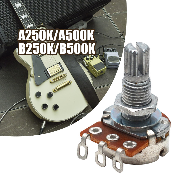 ไฟฟ้าเบสกีตาร์ Potentiometer A250K B250K A500K B500K ความไวสูงกีตาร์ปริมาณ Potentiometer CTS spec กี