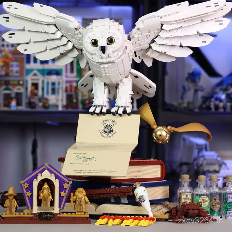 เข้ากันได้กับ Lego Hogwarts Series Harry Potter Children Hydewei Owl Building Blocks 6HFI