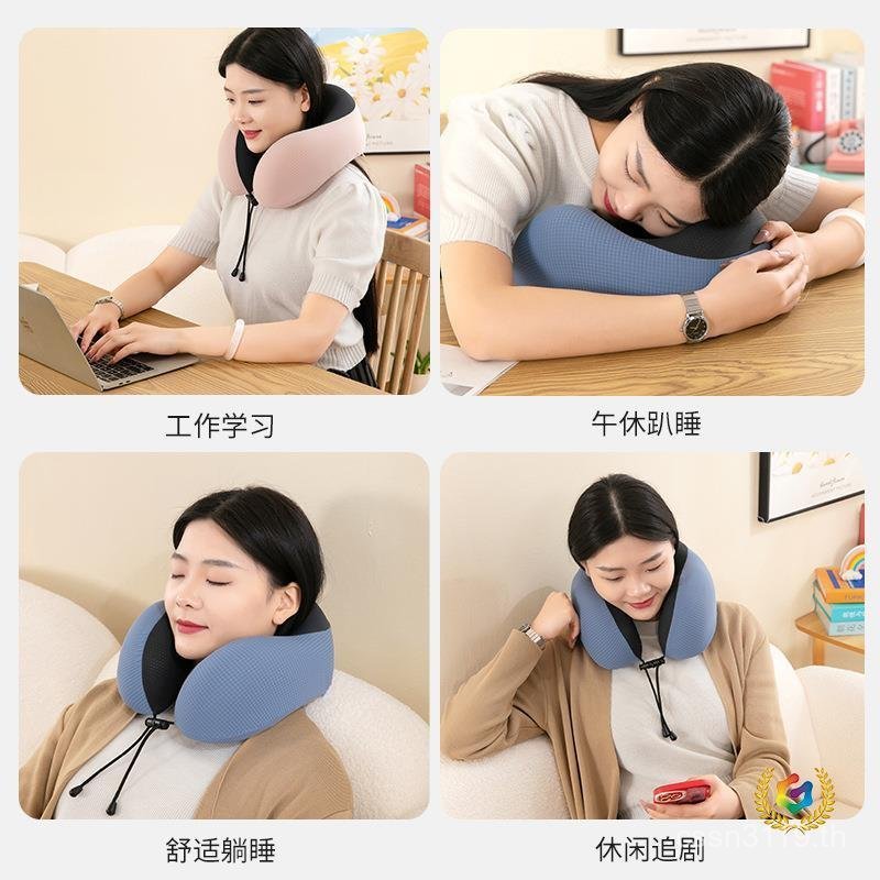 พนักพิงศีรษะ U-Shaped รถคอเครื่องบินคอหมอน U-Shaped หมอน Sleeping Travel Long-Distance หมอนแบบพกพากร