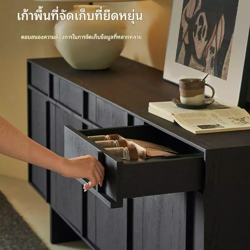 ตู้ข้างสไตล์นอร์ดิกติดผนัง ตู้เก็บของมินิมอล thumbnail 4