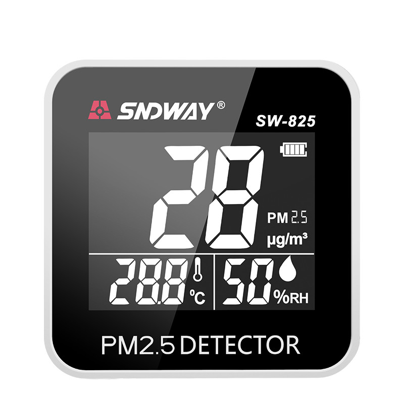 Sndway SW - 825 MINI Air Quality Monitor เครื่องตรวจจับในร่ม Pm2.5 แบบพกพา