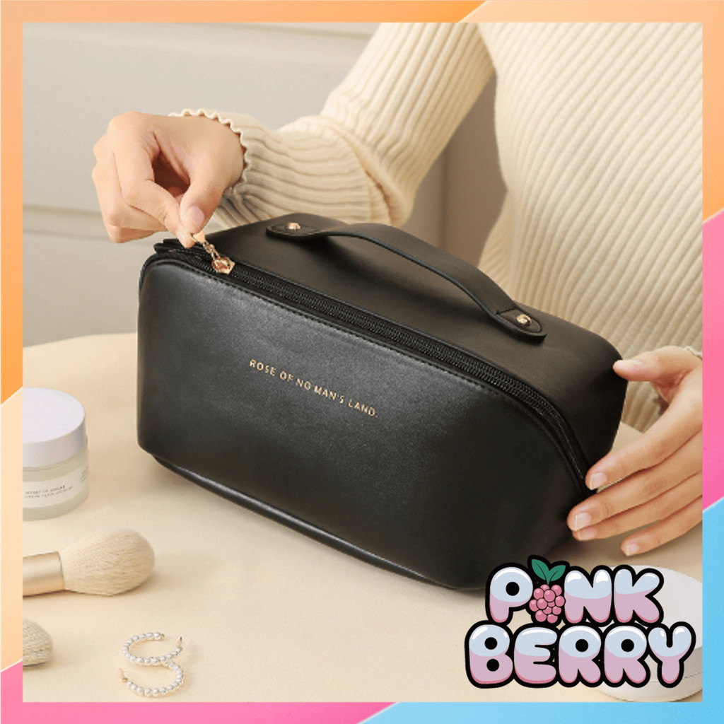 PINK BERRY T5860 กระเป๋าเครื่องสําอาง Washbag กระเป๋าเดินทางที่เต็มไปด้วยอุปกรณ์อาบน้ําและเครื่องสํา