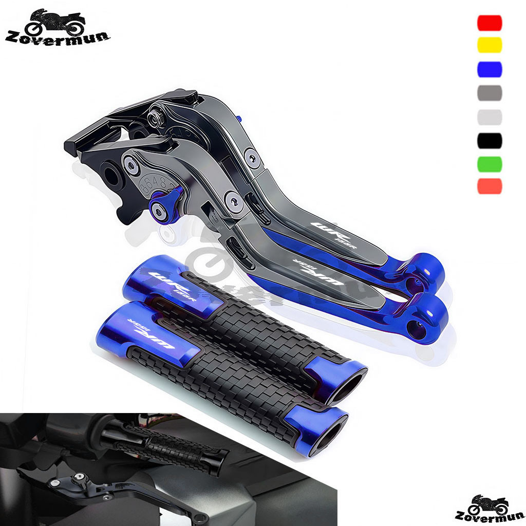 ร้อน!Fit สําหรับ YAMAHA WR155 WR155R อุปกรณ์เสริมรถจักรยานยนต์ CNC ก้านเบรคคลัทช์พร้อมที่จับปรับพับ 6 ขั้นตอนปรับได้ &**&