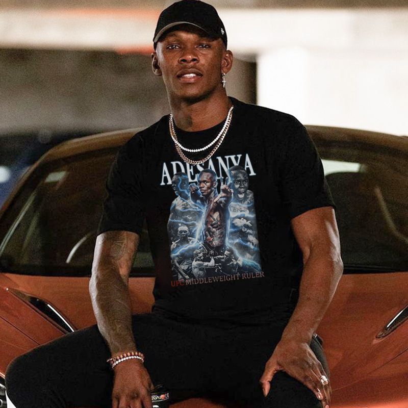 2026 แฟชั่น 2026UFC Black Dragon 2024 เสื้อยืดแขนสั้นสไตล์ใหม่กีฬาฤดูร้อน Casual ผ้าฝ้ายแท้พิมพ์รอบค