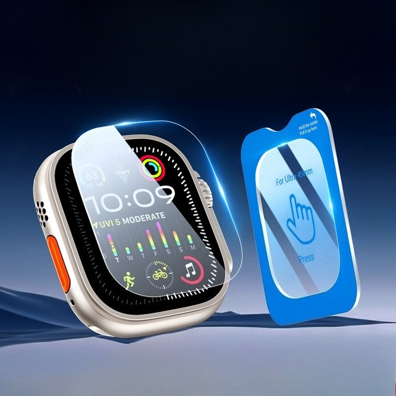 สําหรับ Apple Watch Ultra 2 3 49 มม.กระจกนิรภัยป้องกันหน้าจอสําหรับ Apple iwatch ultra2 ultra3 Clear
