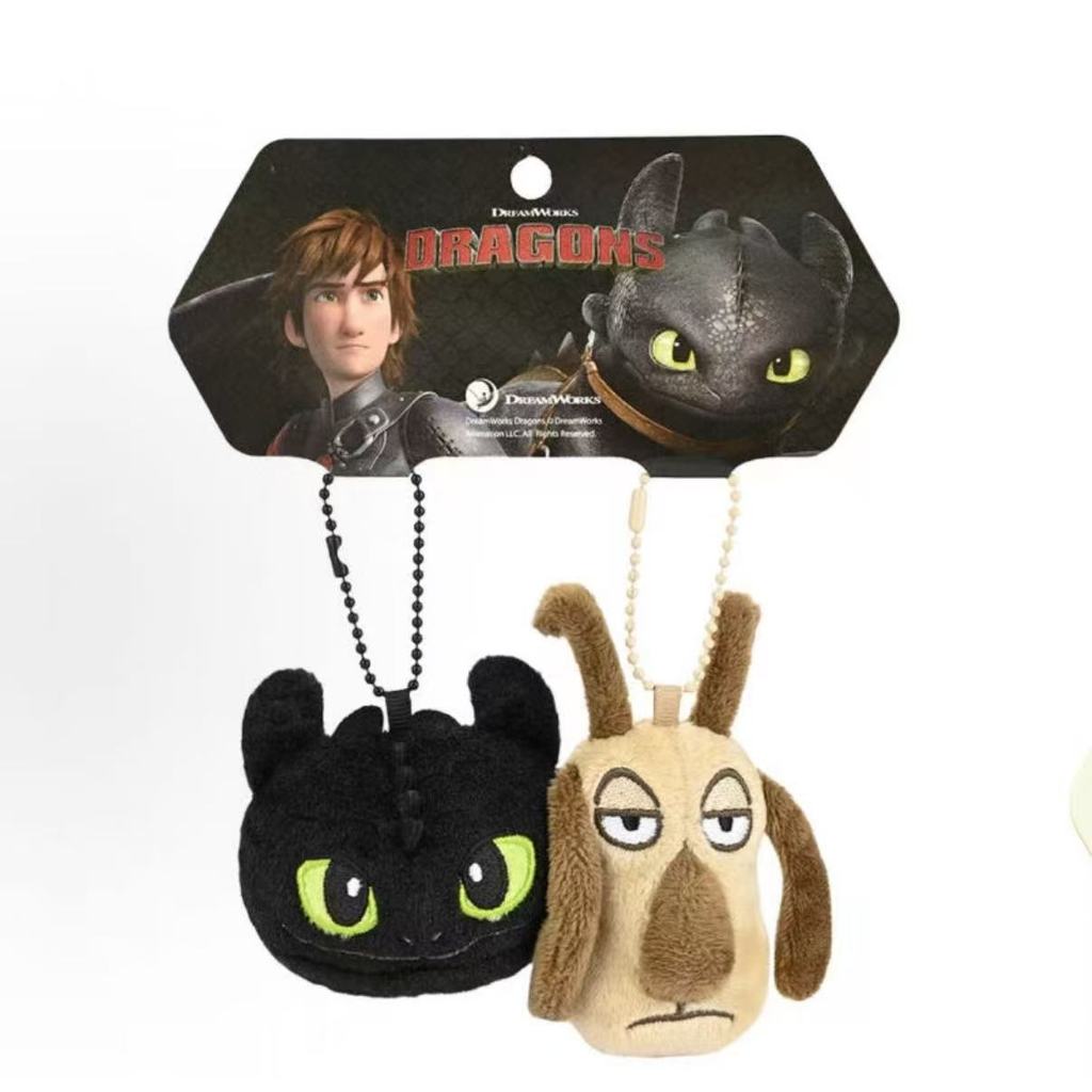 ของเล่นจี้มังกร Toothless จากซีรีย์ Night Fury และ Light Fury พวงกุญแจและกระเป๋าจี้