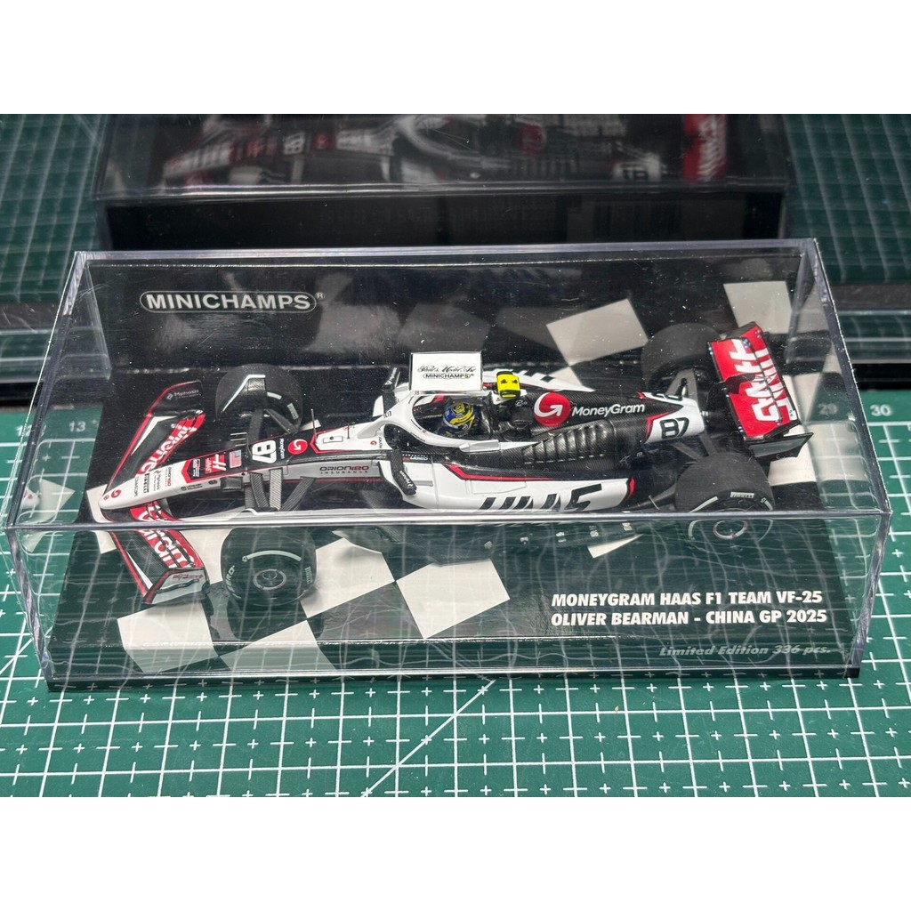 MINICHAMPS Mini Cut F1 1/43 Bellman 2025 China Station MoneyGram Haas F1 Team VF-25 Oliver Bearman 2