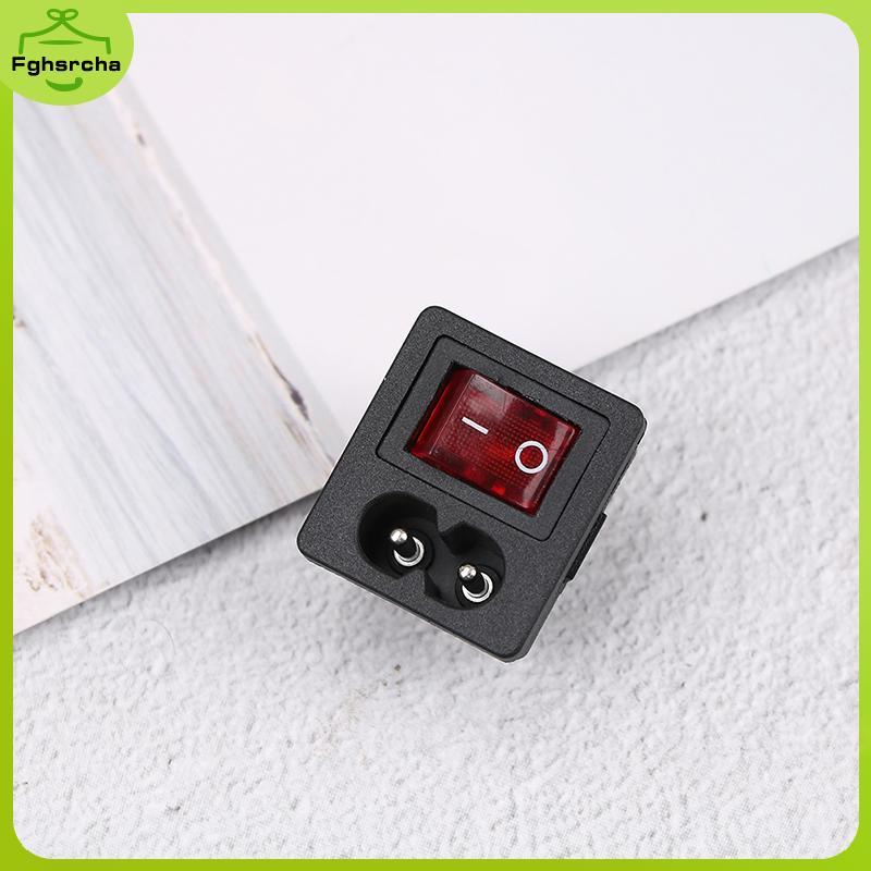 สายเข้าสายไฟ receptacle พร้อมสวิตช์ roer สีแดงเปิด-ปิด 250V 10A