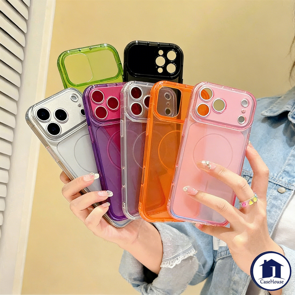 เคสคอร์นนิ่งแม่เหล็ก ลายใส สไตล์ฮิต ทนทาน เคสไอโฟน17 Air สำหรับ IPhone 11 15 17 16 13 12 14 Pro Max 16 15 14 Plus – โปรปัง