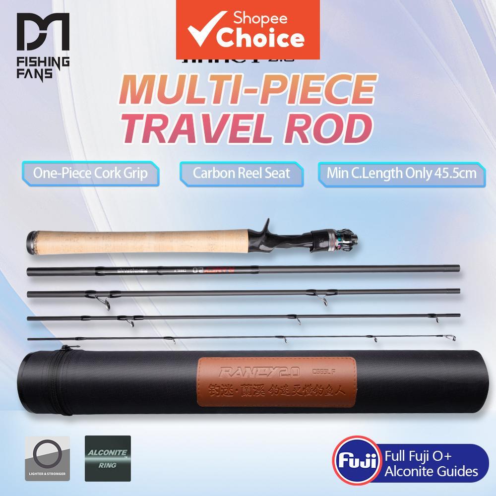 คันเบ็ดตกปลา FISHINGFANS รุ่น Rancy2.0 LML M Power ด้ามก๊อกคอร์ก ไกด์ Fuji O Alconite พร้อมท่อบรรจุ