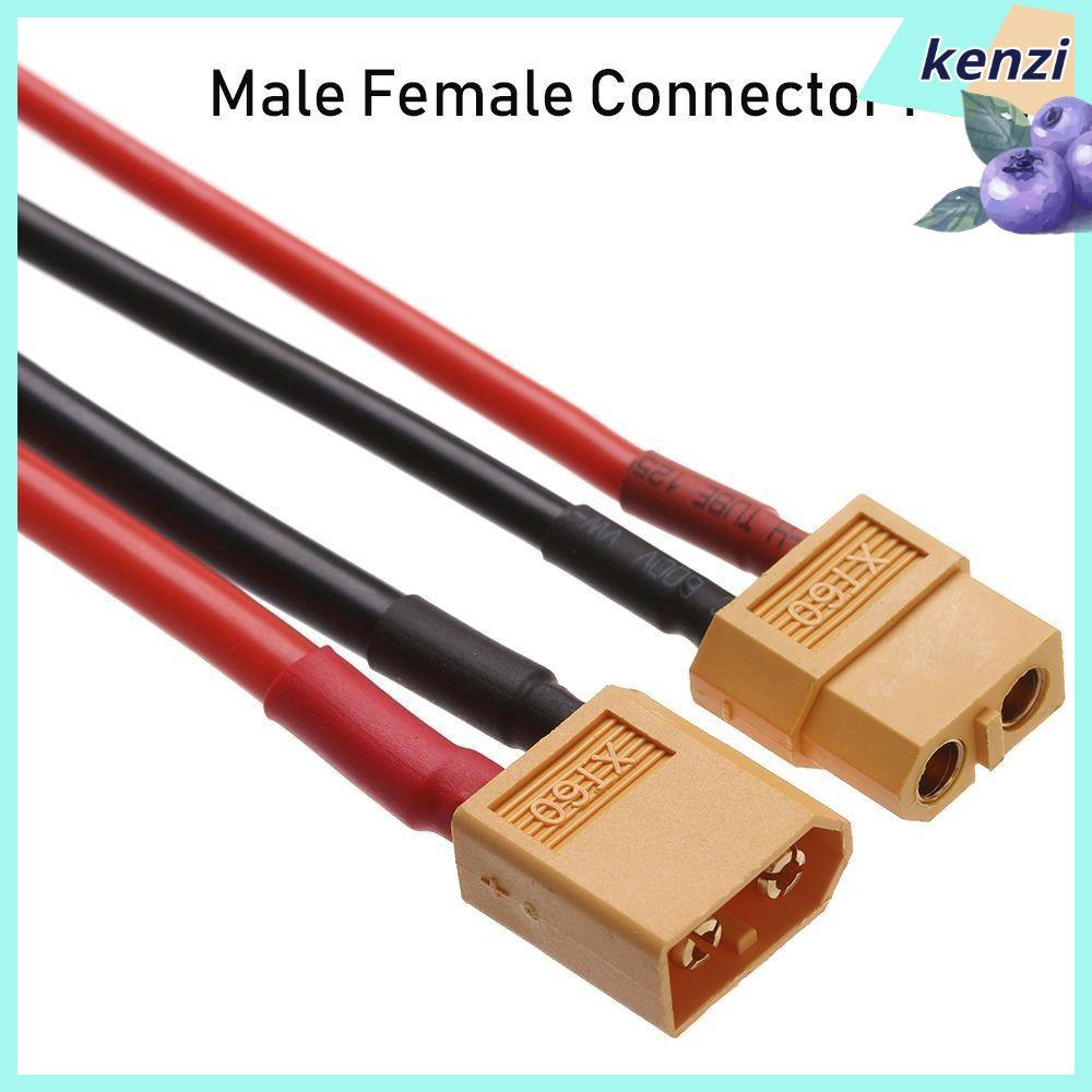 KENZI 100MM XT90 Connector, 2 รูปแบบหญิง / ชาย XT90 Connector, ชิ้นส่วนเครื่องมือโทรพลังงานแบตเตอรี่