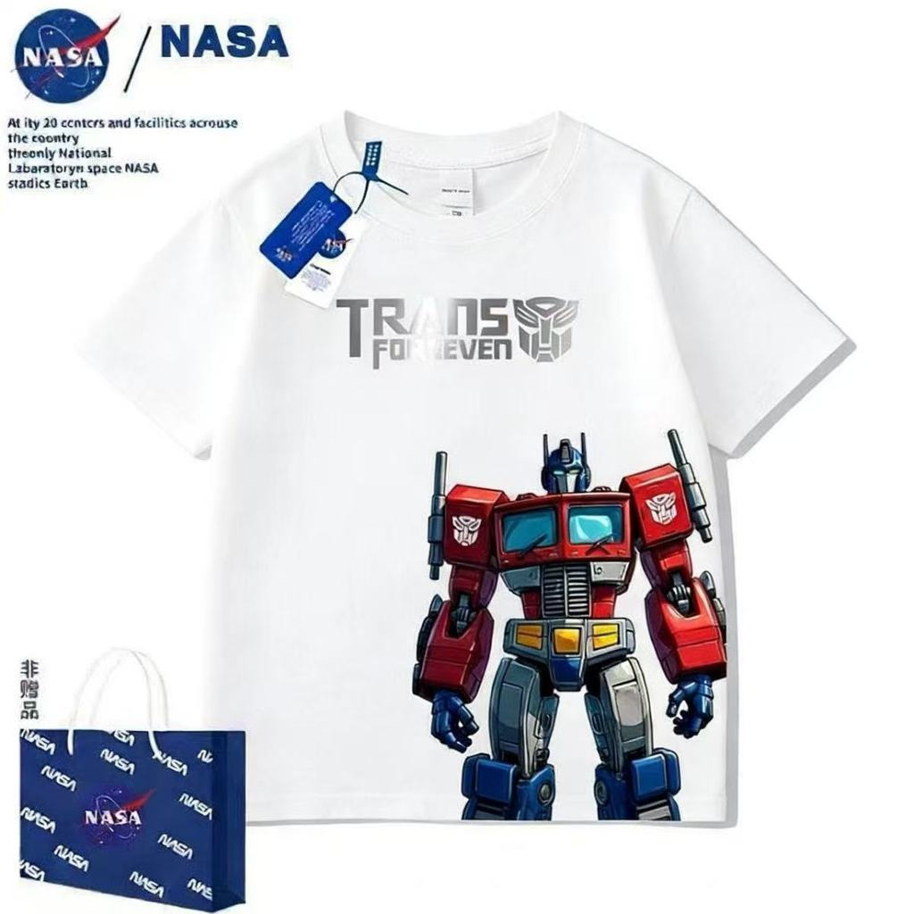 เสื้อยืดผ้าฝ้ายสำหรับเด็กชาย มีลายการ์ตูนและตัวอักษร ขนาด 100-17 ราคา ถูกที่สุด ดีลบีเคเค แกลเลอรีภาพที่ 2