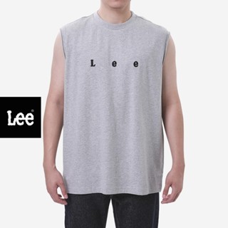 LEE เสื้อยืดแขนกุดผู้ชาย รุ่น LE FC25MTANC02 สีเทา