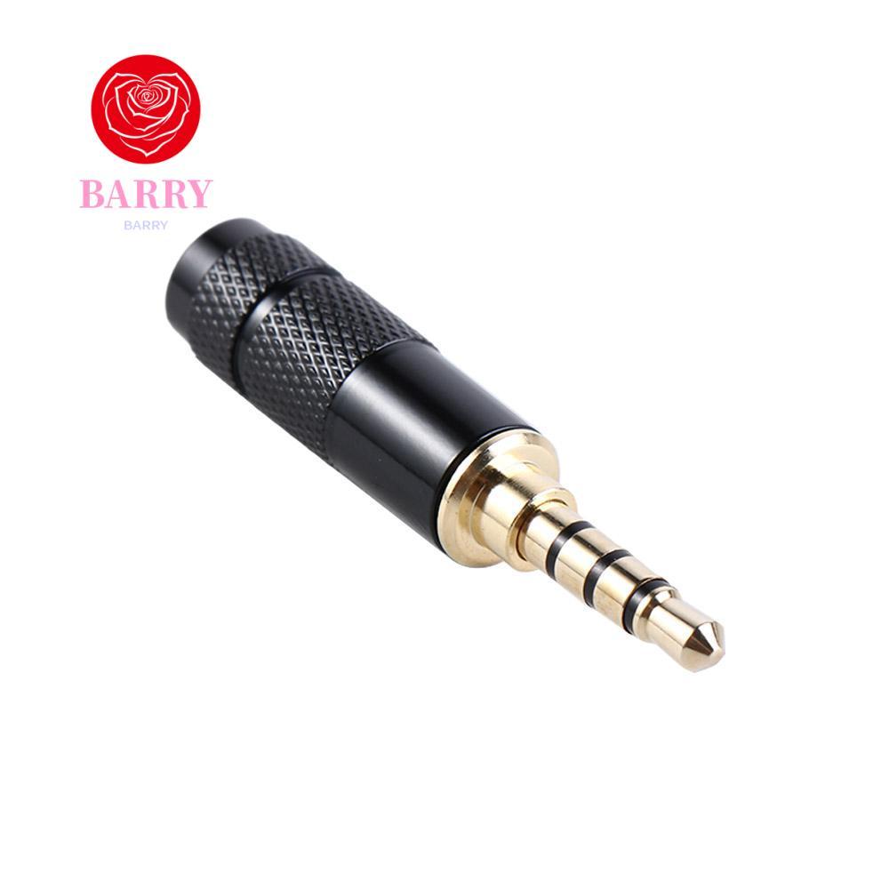 BARRY TRS To TRRS Connector ชุดหูฟังอุปกรณ์ DIY 3.5 มม.TRS ชาย 3.5 มม.TRRS หญิงสเตอริโอไมโครโฟน Bala