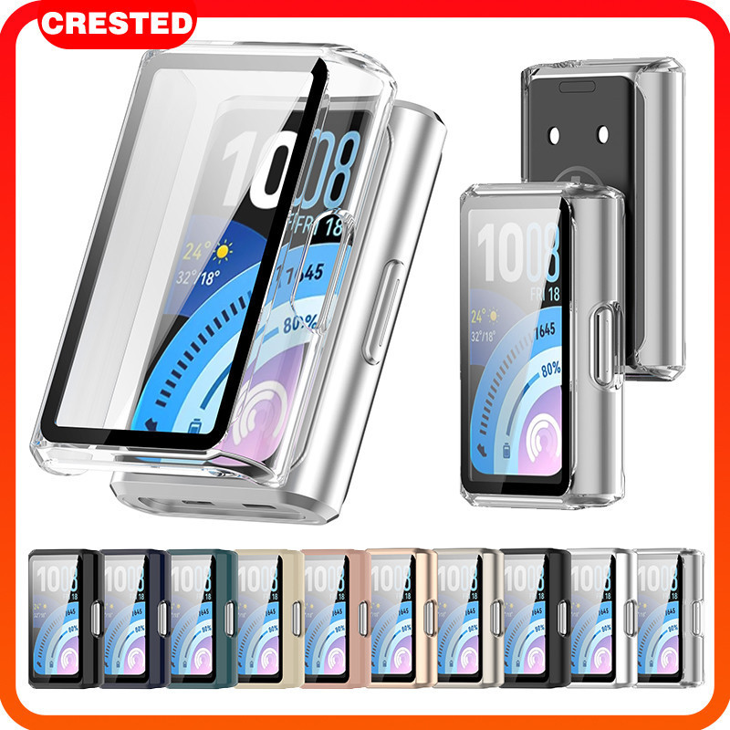 TPU / นิรภัยแก้วครอบคลุมกรณีพีซี for Smartwatch Huawei Band 11 11 Pro/ 10 9 8 อุปกรณ์เสริมกรอบป้องกันหน้าจอ