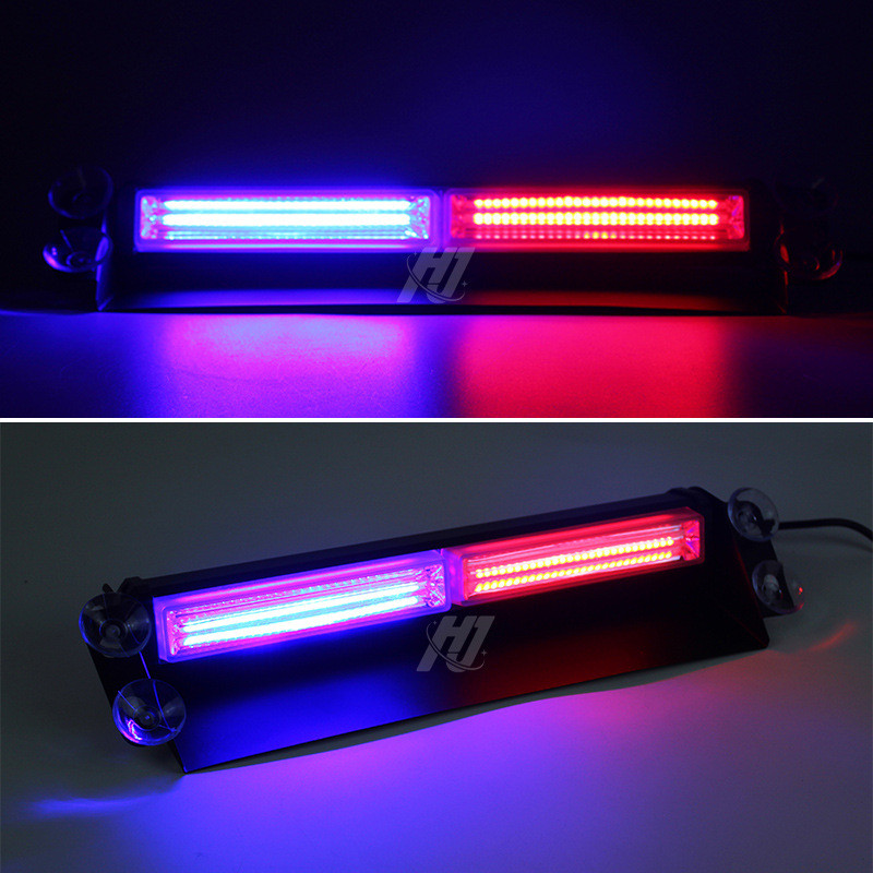 A1COB รถดูดถ้วย Strobe Light ด้านหน้ากระจกด้านหลัง Strobe ไฟเตือนเปิดแผนที่พลั่ว Pan Light Strobe Li