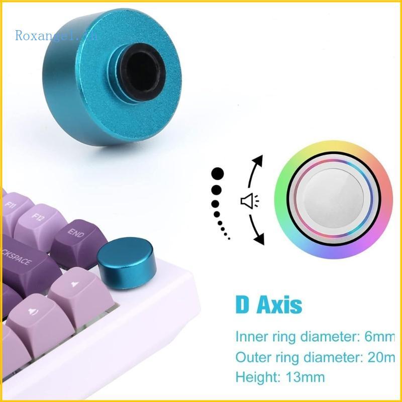 ROX ลูกบิดโลหะทรงกลมสําหรับคีย์บอร์ดเชิงกลสําหรับ F75 IK75 ปุ่มคีย์บอร์ด 1 ชิ้น