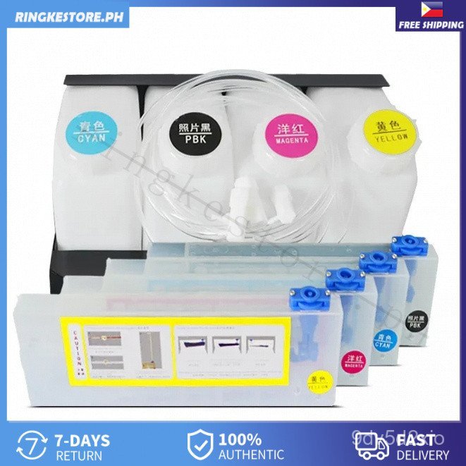 1pcs Inkjet printer with ink cartridge external float cartridge 1.5L/1500ML ink bottle 220ml ink car