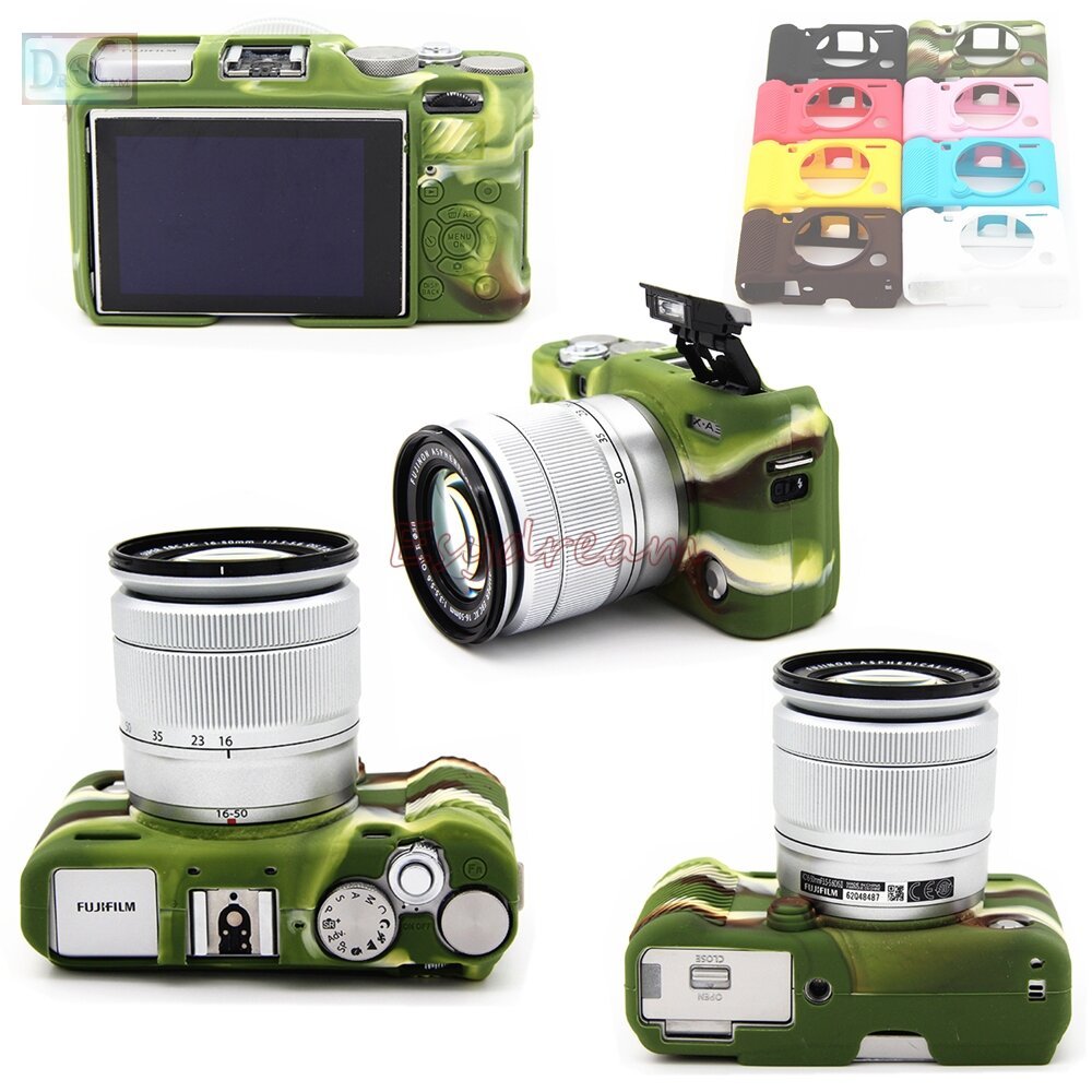 สําหรับ Fujifilm XA5 XA-5 XA10 XA-10 XA20 XA3 กล้องซิลิโคนอ่อนนุ่มเยลลี่กระเป๋า