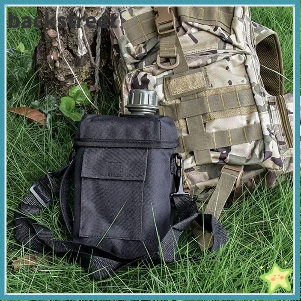 BACKSTAGEREETDV Water Kettle, Camping Supplies 2L Flask, Portable PE Hip Flask Canteen