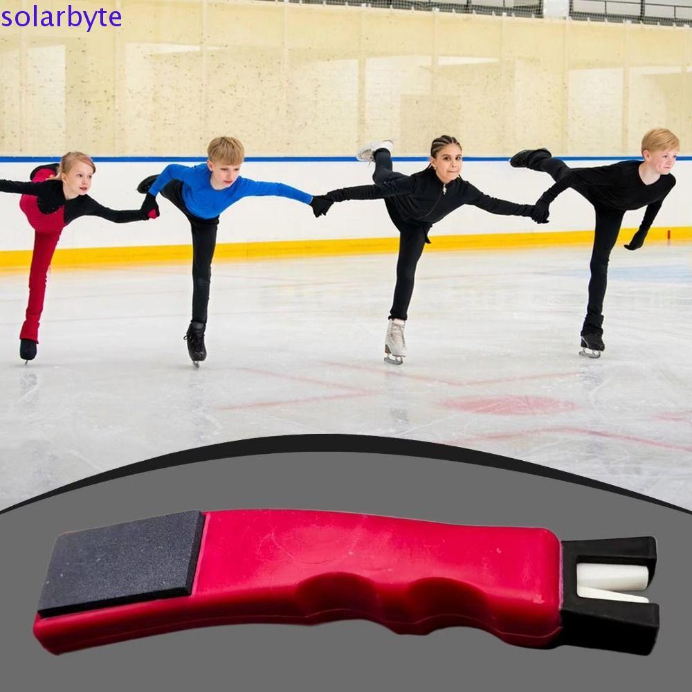 SOLARBYTE Ice Skate Sharply Tool,สเก็ตรูปเหลาหินสเก็ต,ใช้งานง่ายมือถือการบํารุงรักษา Quick Hockey Sh