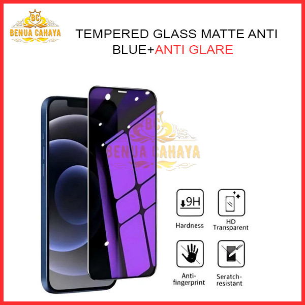 TEMPERED GLASS MATTE ANTI BLUE+ANTI GLARE OPPO A5/A92020