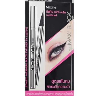 (แท่ง) Mistine Maxi Black Eyeliner มิสทิน แม็กซี่ แบล็ค อายไลเนอร์ เส้นคม ยกระดับความดำ
