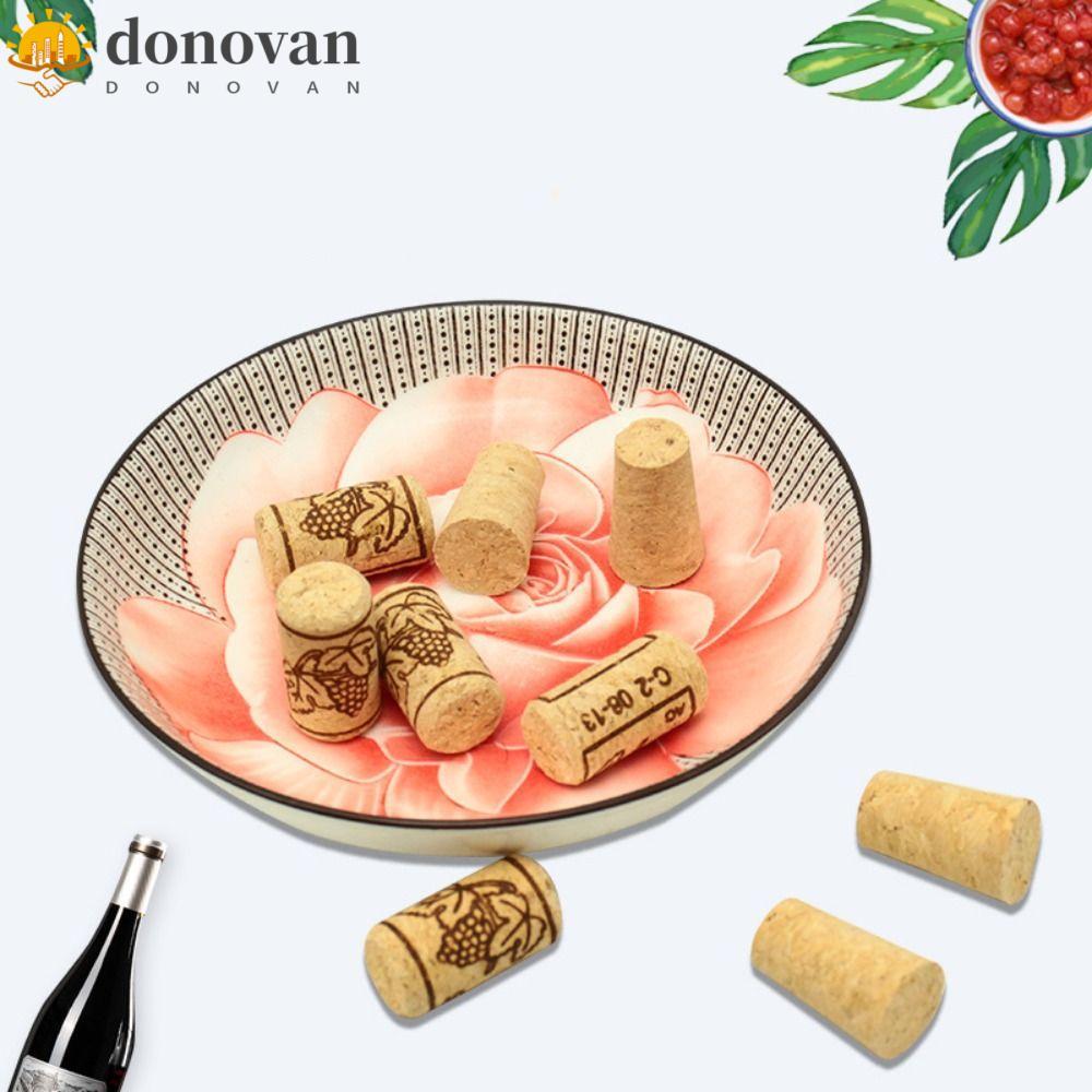 DODONVAN จุกไม้ 10 ชิ้น, วัสดุความหนาแน่นสูง 22 มม. จุกขวด, อุปกรณ์ครัวนํากลับมาใช้ใหม่ปิดผนึกทรงกระบอก/กรวยปิดผนึกปลั๊ก Home Brewing