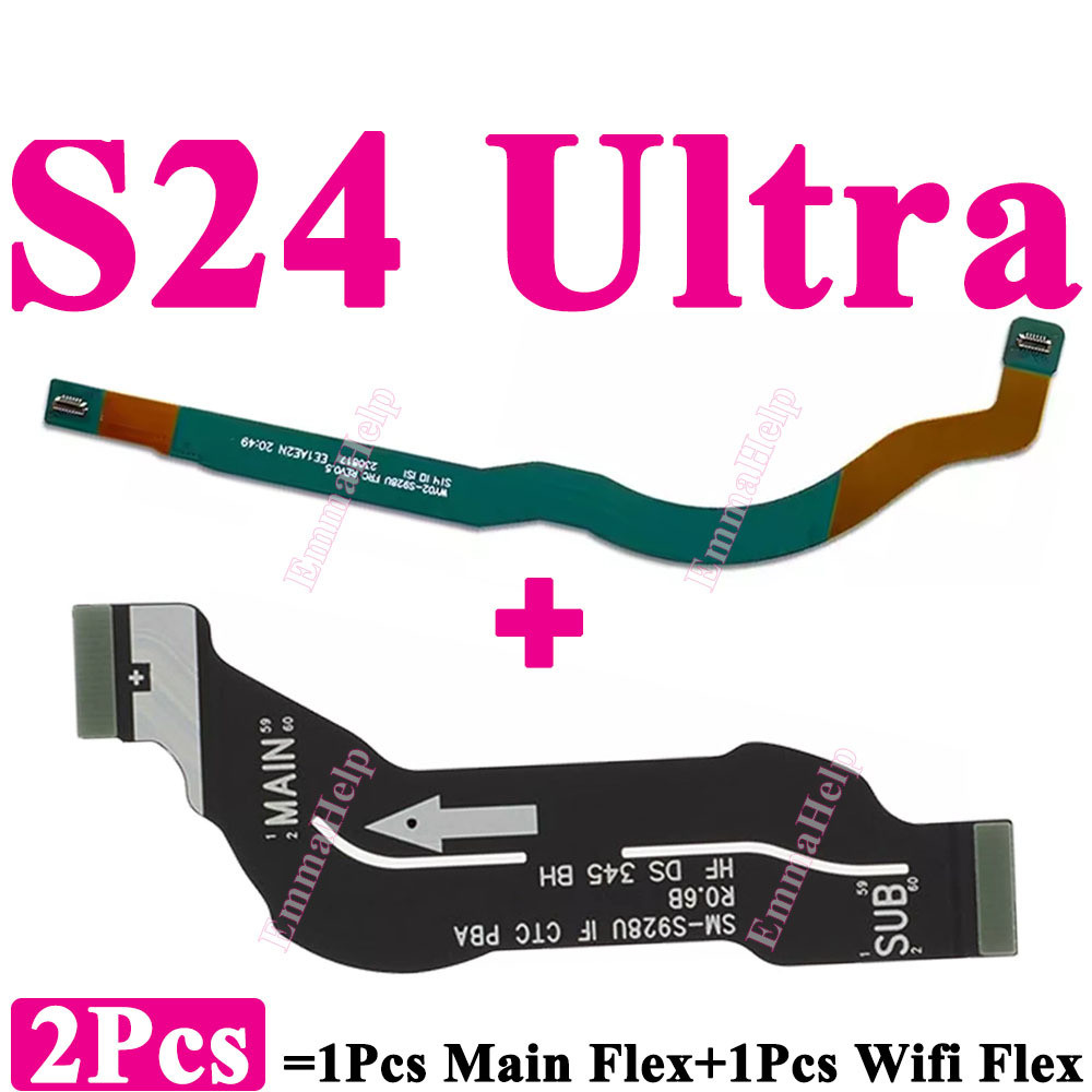 2 ชิ้น Wi-Fi สัญญาณเสาอากาศหลักเชื่อมต่อเมนบอร์ดหลัก Flex สําหรับ Samsung S20 S21 S24 Plus S22 S23 U