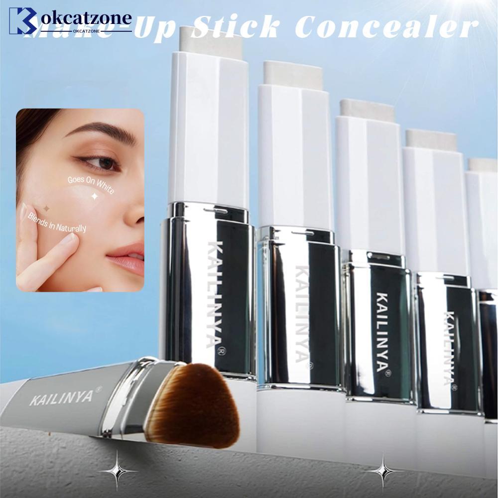 OKCATZONE 2-in-1 สีเปลี่ยน Foundation Stick Liquid น้ําหนักเบา Moisturizing Brightening Foundation เ