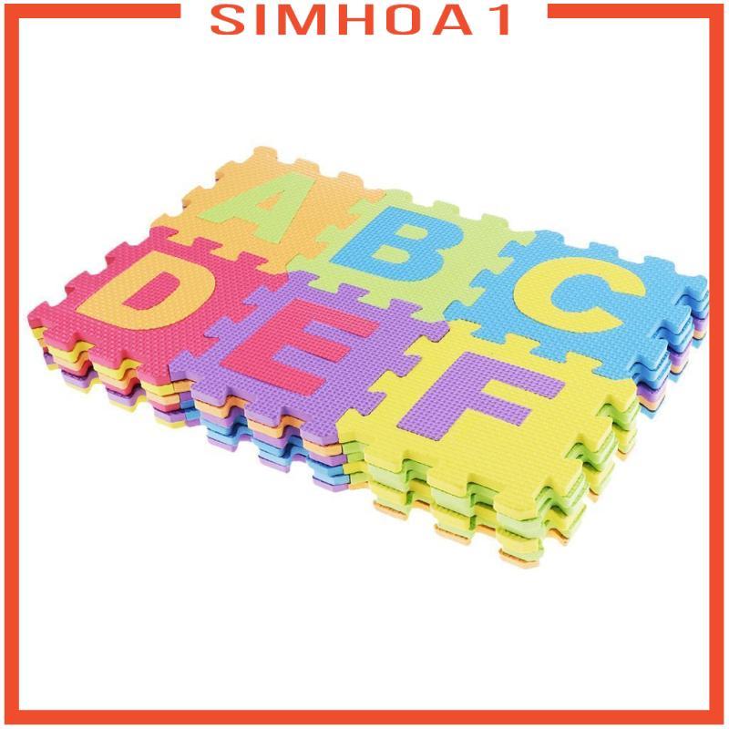 [Simhoa1] ABC 123 ตัวอักษรกระเบื้องตัวเลขจิ๊กซอว์ปริศนาโฟมนุ่มเล่นพรมปูพื้นเด็กเด็ก