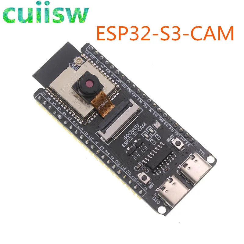 ESP32-S3 WROOM N16R8 CAM บอร์ดพัฒนา WiFi+โมดูลบลูทูธ OV2640 กล้อง