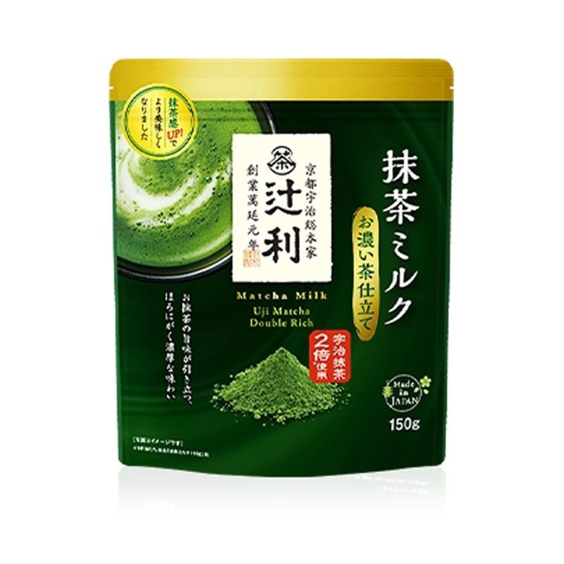 ญี่ปุ่นนําเข้า Tsujiri หนา Uji Matcha นมผง Kataoka Kyoto Matcha Latte ผงสําเร็จรูปเครื่องดื่มร้อนและ
