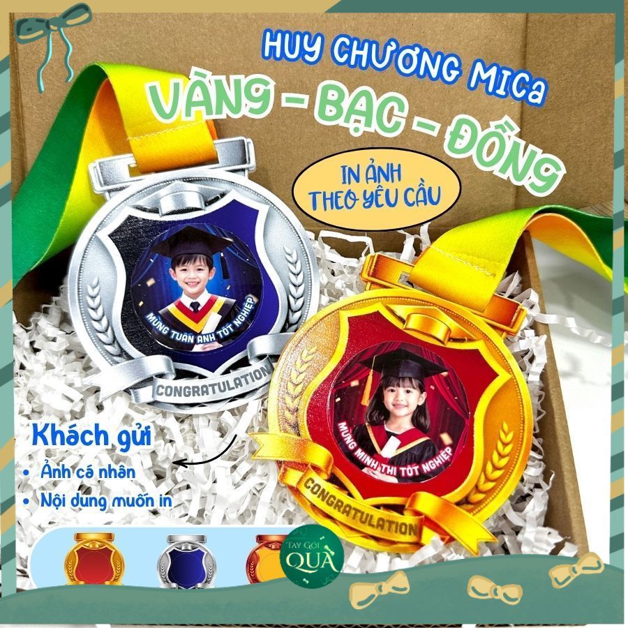 GOLD - SILVER - BRONZE MICA MEDAL สําหรับพิมพ์ภาพในการขอ